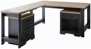 Komplettbüro Landhaus Büro-Set JASMIN 9-teilig Farbton Graphit