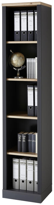 Komplettbüro Landhaus Büro-Set JASMIN 9-teilig Farbton Graphit