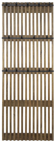 Garderobenpaneel Wandgarderobe TWEAK 14 Haken Mango Holz und Stahl