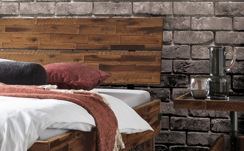 Hasena Massivholzbett Industrial Loft ALOA Akazie Vintage Brown