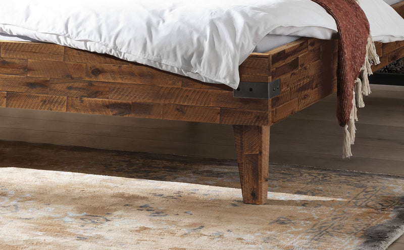 Hasena Massivholzbett Industrial Loft ALOA Akazie Vintage Brown