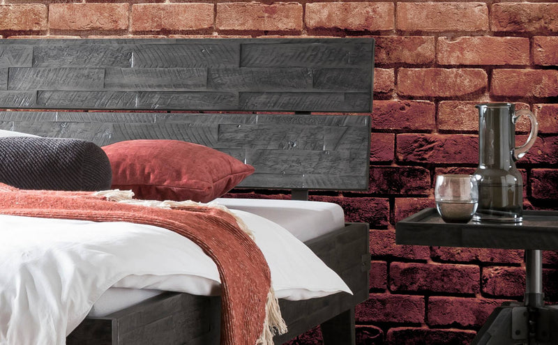 Hasena Massivholzbett Industrial Loft ALOA Akazie Vintage Grey