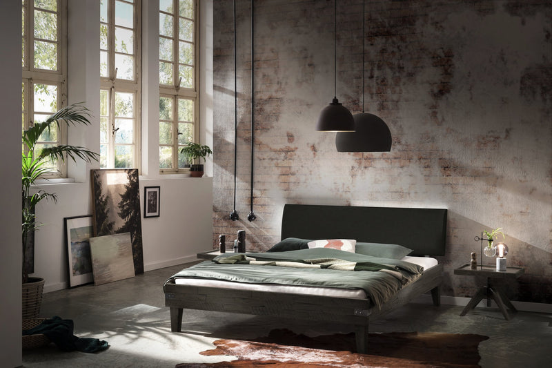 Hasena Massivholzbett Industrial Loft GOLEA Akazie Vintage Grey