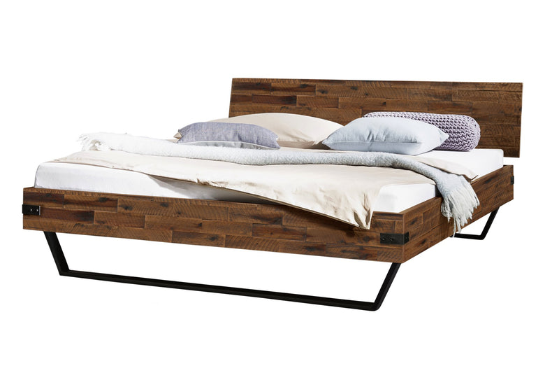 Hasena Kufen Massivholzbett Industrial Loft EZZO Akazie Vintage Brown