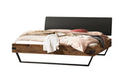 Hasena Kufen Massivholzbett Industrial Loft LECONA  Akazie Brown