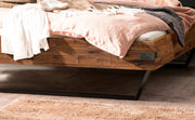 Hasena Kufen Massivholzbett Industrial Loft LECONA  Akazie Brown