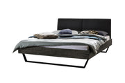 Hasena Kufen Massivholzbett Industrial Loft EZZINO Akazie Grey