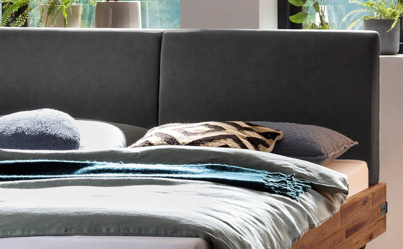 Hasena Bett Massivholzbett Industrial Loft EZZINO Akazie Vintage Brown