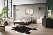 Hasena Massivholzbett Industrial Loft ALINO Akazie Vintage Grey