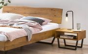 Hasena LEVANE Kufen Bett Massivholzbett Wildeiche natur geölt