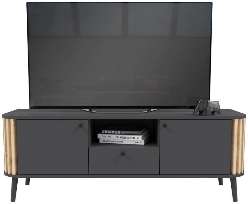 Lowboard TV-Board PURE 138x50 cm in elegantem Artisan Eiche/Grau Dekor