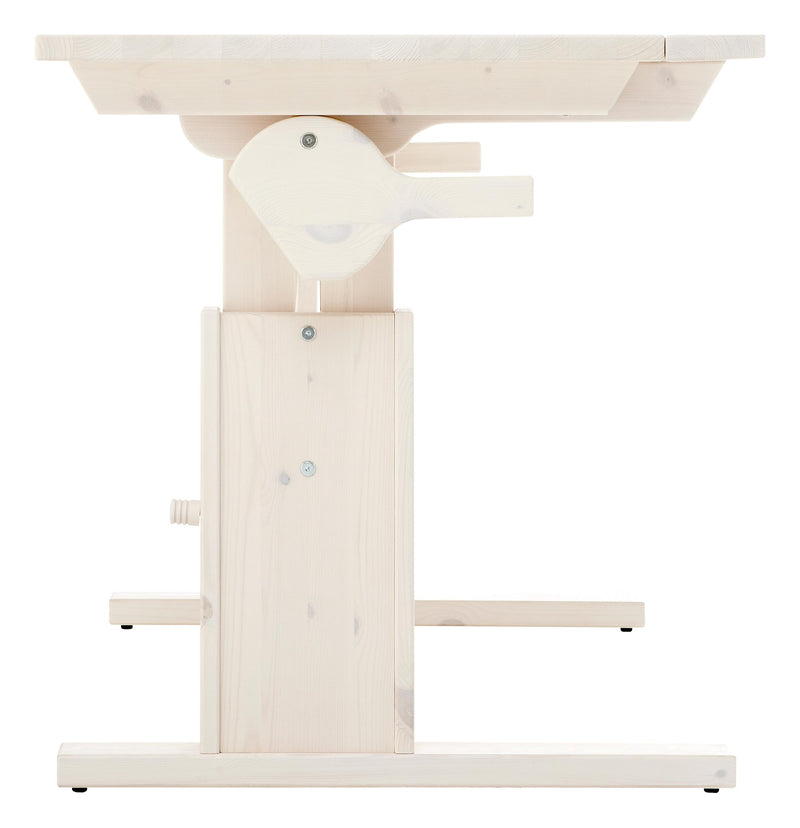 LIFETIME Kinderschreibtisch Kiefer White Wash Höhe + Neigung verstellbar