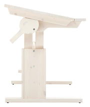 LIFETIME Kinderschreibtisch Kiefer White Wash Höhe + Neigung verstellbar