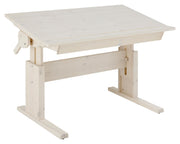 LIFETIME Kinderschreibtisch Kiefer White Wash Höhe + Neigung verstellbar