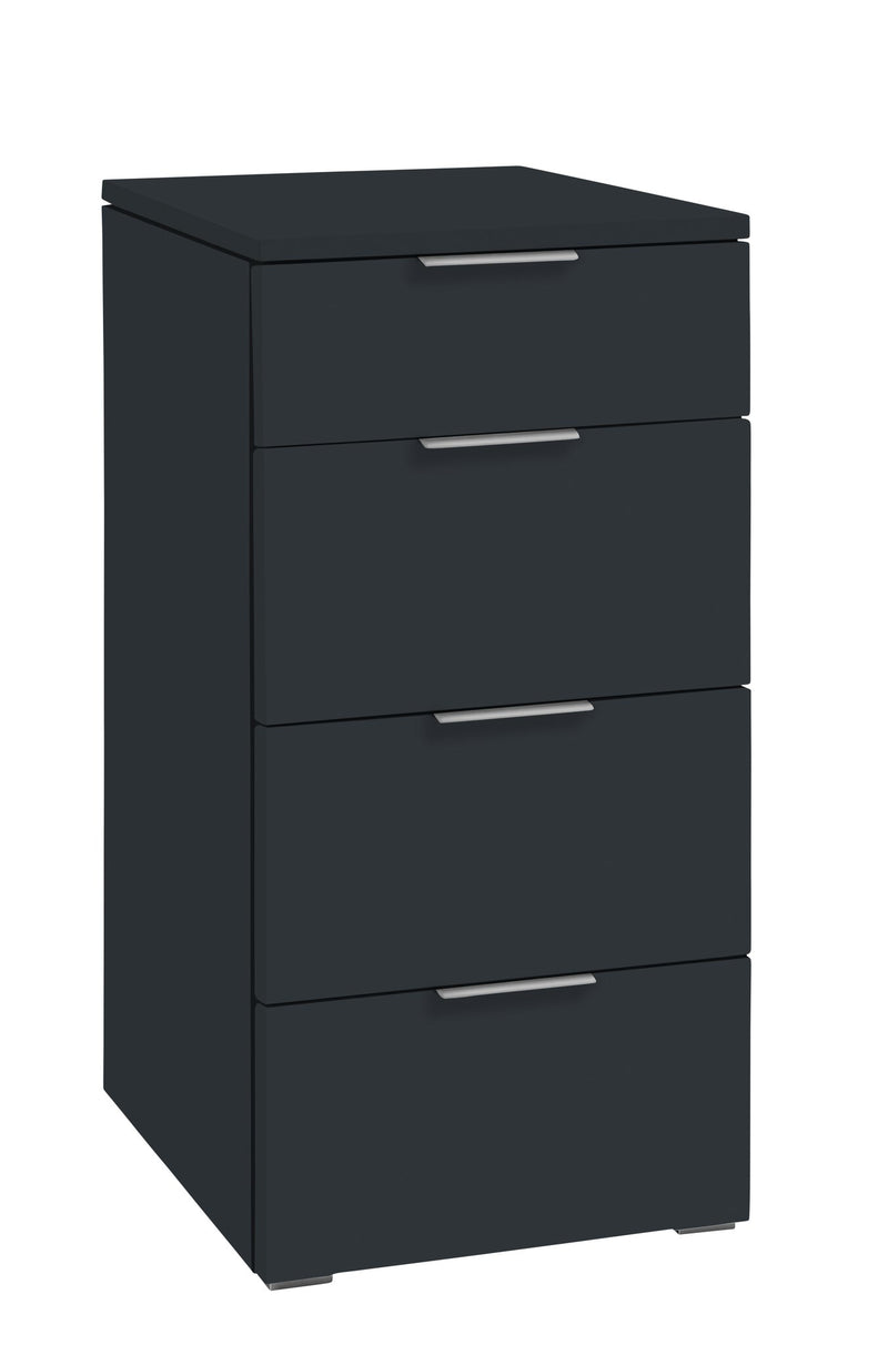 Schubladenkommode QUATRO Kommode MDF Anthrazit