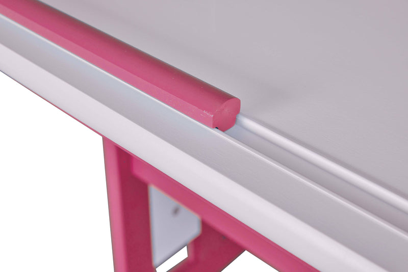 Kinderschreibtisch PIJII Pink weiß + Rollcontainer Simon Komplettset