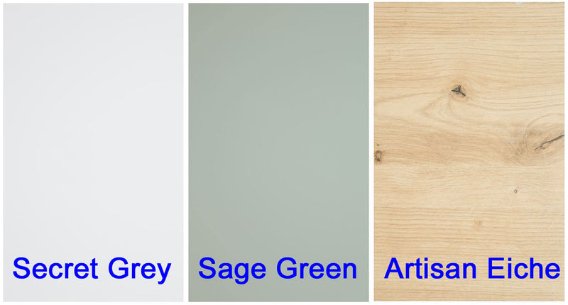 Schrank ALICE SPRINGS Korpus Artisan Oak mit Secret Grey / Sage Green