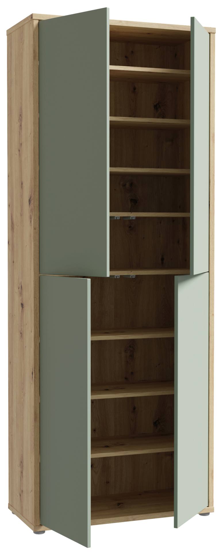 Garderobenschrank ALICE SPRINGS in Artisan und Sage Green
