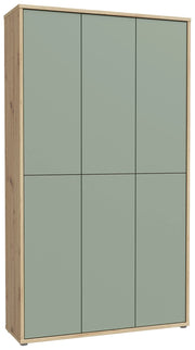 Schrank ALICE SPRINGS 6-trg Artisan Eiche mit Secret Grey / Sage Green