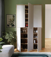 Mehrzweckschrank Schrank Alice Springs in Eiche und Secret Grey