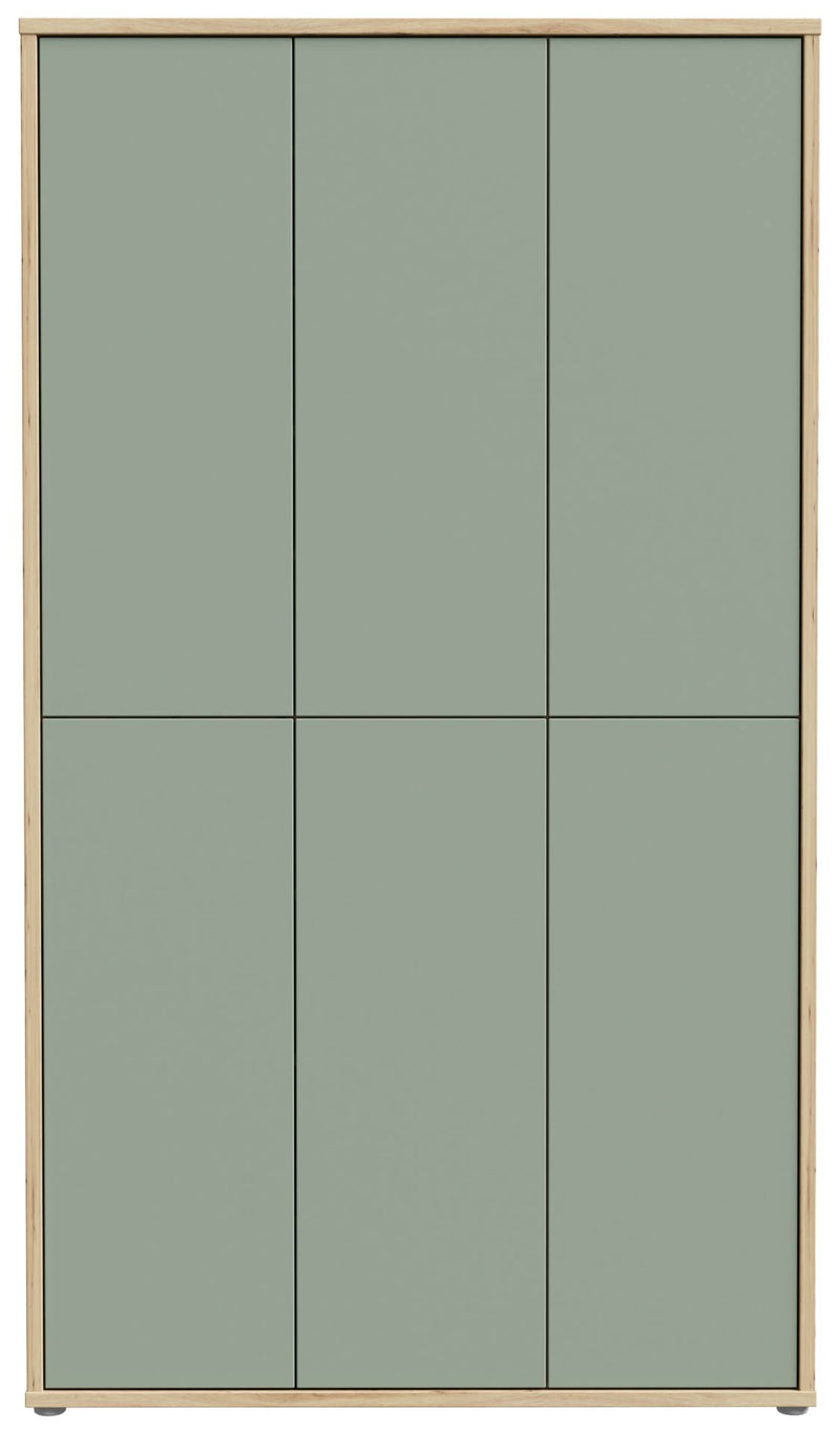 Mehrzweckschrank Schrank Alice Springs in Eiche und Sage Green