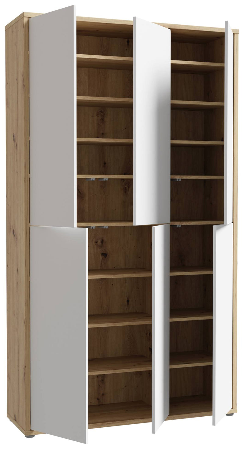 Mehrzweckschrank Schrank Alice Springs in Eiche und Secret Grey