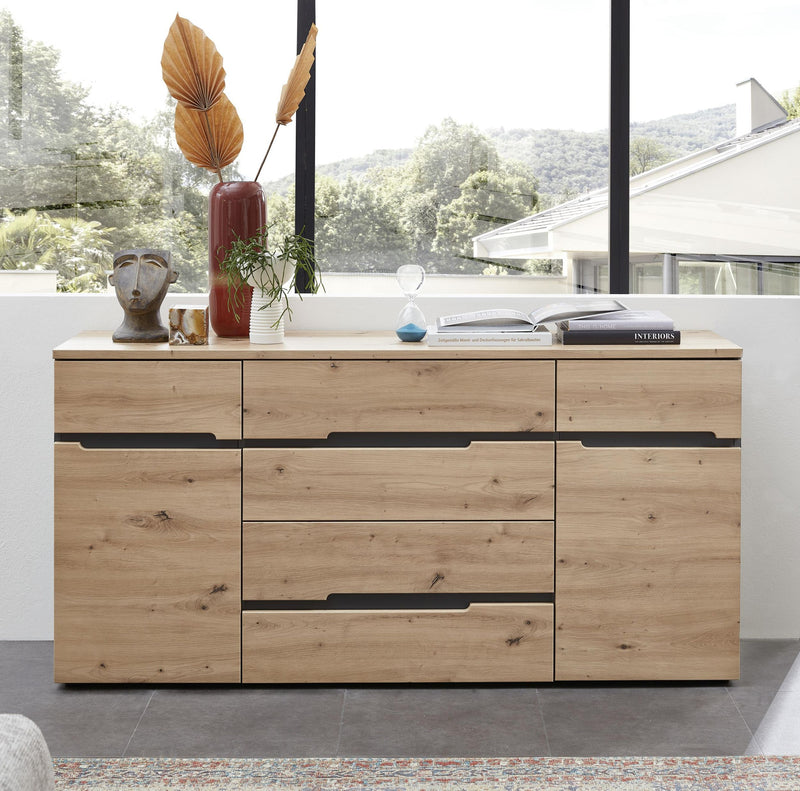 Sideboard MEMPHIS Artisan Eiche Graphit Nachbildung
