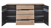 Sideboard MEMPHIS Artisan Eiche Graphit Nachbildung