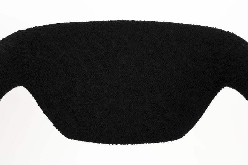 Stuhl Esszimmerstuhl FLEXBACK Bouclé Schwarz von Zuiver