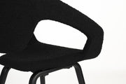 Stuhl Esszimmerstuhl FLEXBACK Bouclé Schwarz von Zuiver