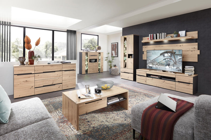 Couchtisch Wohnzimmertisch MEMPHIS Artisan Eiche 110 x 65 cm