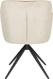 Stuhl Armlehnstuhl Esszimmerstuhl DALEY in der Farbe Beige/Braun