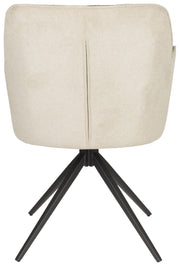 Stuhl Armlehnstuhl Esszimmerstuhl DALEY in der Farbe Beige/Grün
