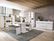Sideboard MEMPHIS Weiß mit Artisan Eiche Nachbildung
