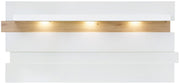 Wandboard Wandpaneel MEMPHIS 202 cm Weiß mit Artisan Eiche Nachbildung