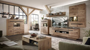 Highboard BELLANO Viking Oak Nature mit Graphit