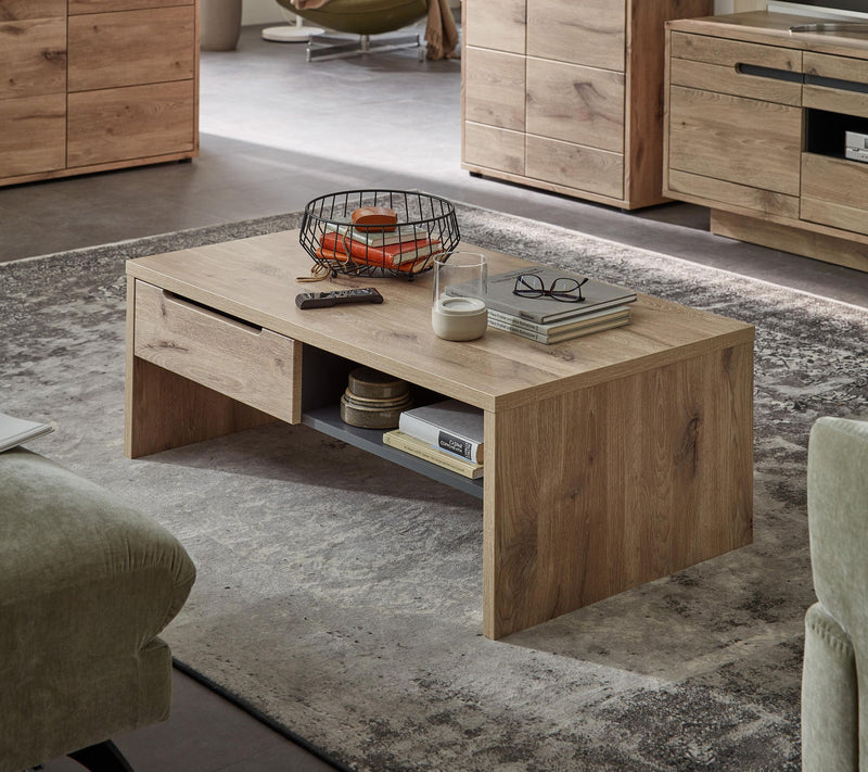Couchtisch Wohnzimmertisch BELLANO Viking Oak 110 x 65 cm
