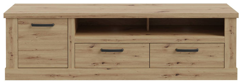 Lowboard CORONA 2 Schubladen Gerätefach Optik Artisan Eiche von Forte