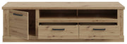 Lowboard CORONA 2 Schubladen Gerätefach Optik Artisan Eiche von Forte
