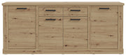 Sideboard CORONA 4 Türen 2 Schubladen Optik Artisan Eiche von Forte