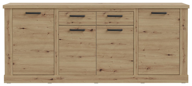 Sideboard CORONA 4 Türen 2 Schubladen Optik Artisan Eiche von Forte