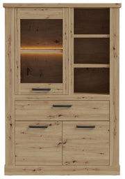 Highboard CORONA 3-trg. 1 Schublade in Artisan Eiche von Forte