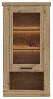 Hängevitrine CORONA 1 Glastür beleuchtet Hängeschrank Artisan Eiche