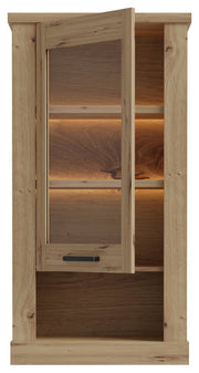 Hängevitrine CORONA 1 Glastür beleuchtet Hängeschrank Artisan Eiche
