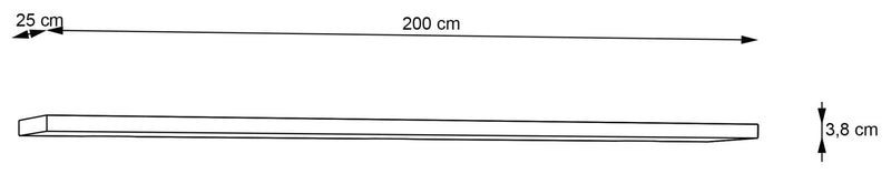 Wandboard passend zur Serie CORONA Paneel 200 cm Artisan Eiche 