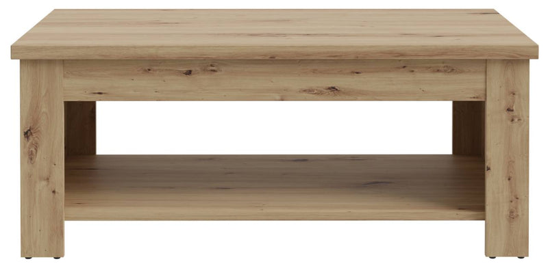 Couchtisch CORONA 110 x 65 mit aufklappbarer Platte in Artisan Eiche