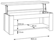 Wohnzimmerschrank CORONA Set 5-tlg Artisan Eiche