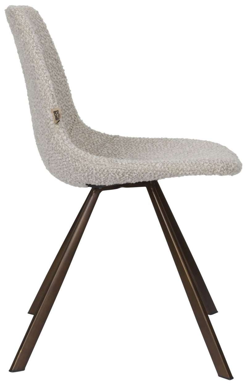 Esszimmerstuhl FRANKY Bouclé Beige von DutchBone