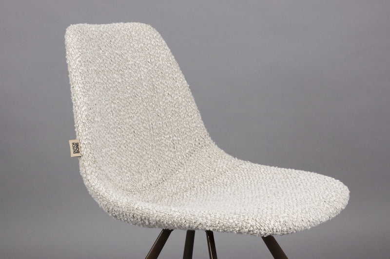 Esszimmerstuhl FRANKY Bouclé Beige von DutchBone