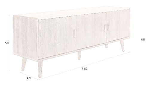 Sideboard ARDA mit Natursteinplatte von DutchBone